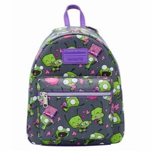 NEW Loungefly Nickelodeon Invader Zim GIR Snacks & Pig Mini Backpack